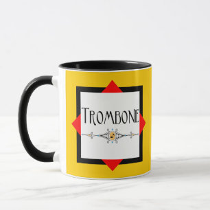 Caneca Linha Decorativa Trombone