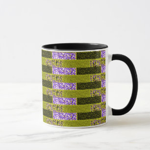 Caneca Linhas Alternativas Multicoloridas Abstrato Mug