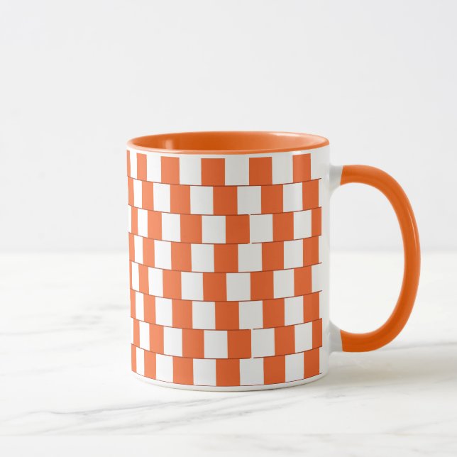 Caneca Linhas confusas Laranja (Direita)