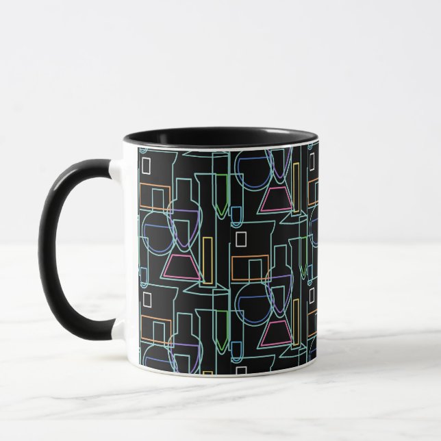 Caneca Linhas de Laboratório de Química (Esquerda)