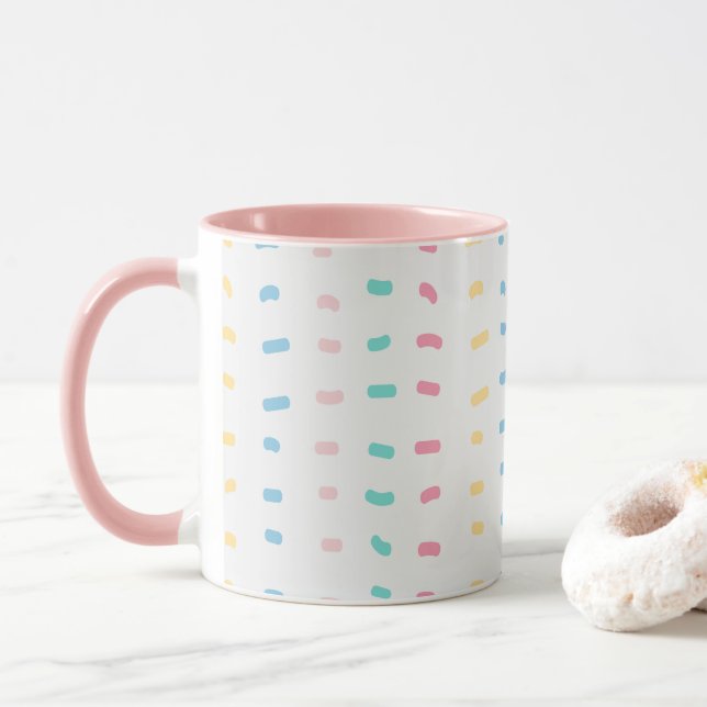 Caneca Linhas de padrão (Com Donut)