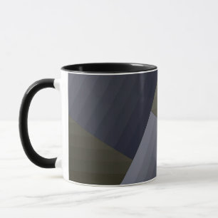 Caneca Linhas geométricas do estilo de colheita retrô cin