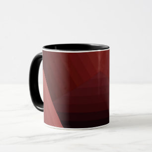 Caneca Linhas geométricas do estilo de colheita retrô ver