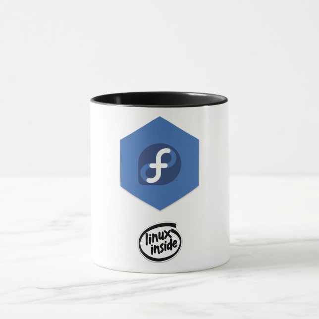 Caneca Linux Fedora Mug (Centro)