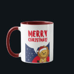 Caneca Lion Christmas Snow Winter Animals Lions<br><div class="desc">The lion for Christmas greeting card. Funny animals with gifts and snow for the holidays. Also funny for christmas in July. Lions are cute animals and perfect for Christmas.</div>