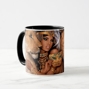 Caneca Lion Goddese, Princesa Egípcia Mug