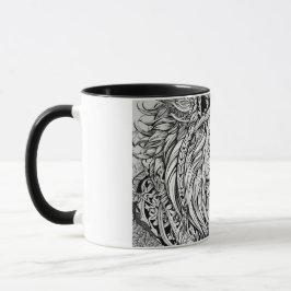 Caneca Lion Head Tribal Inspirou Clássica Mug
