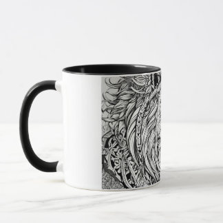 Caneca Lion Head Tribal Inspirou Clássica Mug