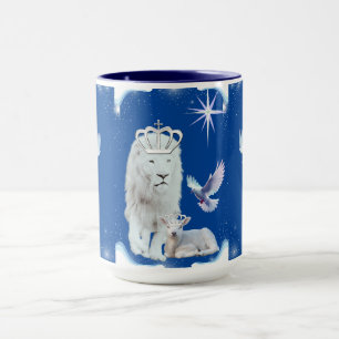 Caneca Lion Lamb E Dove Coffee Mug