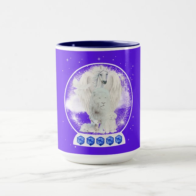 Caneca Lion Lamb Pet Sympathy Coffee Mug (Centro)