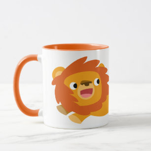 Caneca Lion Mug de Cartoon Cortado