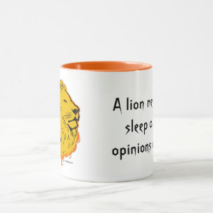 Caneca Lion Slogan Nunca Perder Dormir