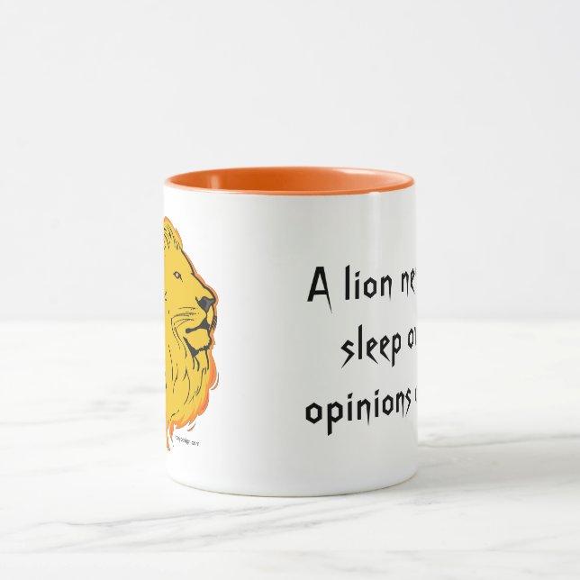 Caneca Lion Slogan Nunca Perder Dormir (Centro)