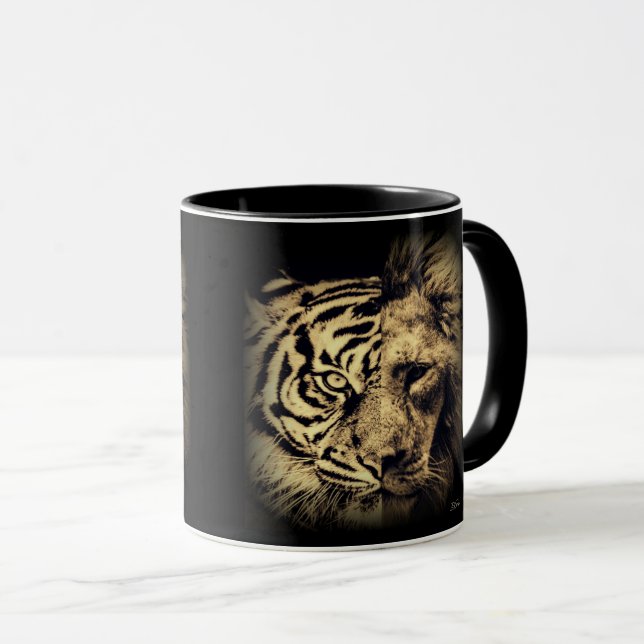 Caneca Lion Tiger 2in1 Mug (Frente Esquerda)