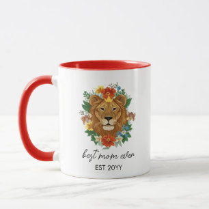 Caneca Lioness Majestosa Floral