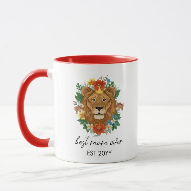 Caneca Lioness Majestosa Floral (Esquerda)