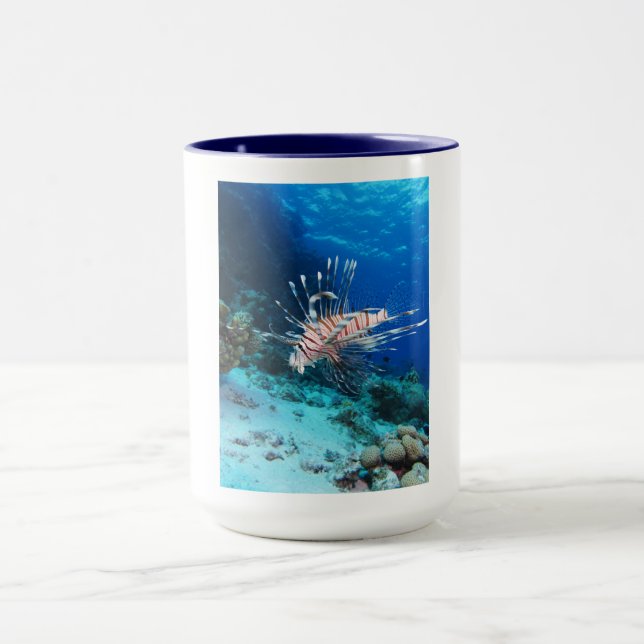 Caneca Lionfish ou Pterois Miles, Peixes de Recife do Oce (Centro)
