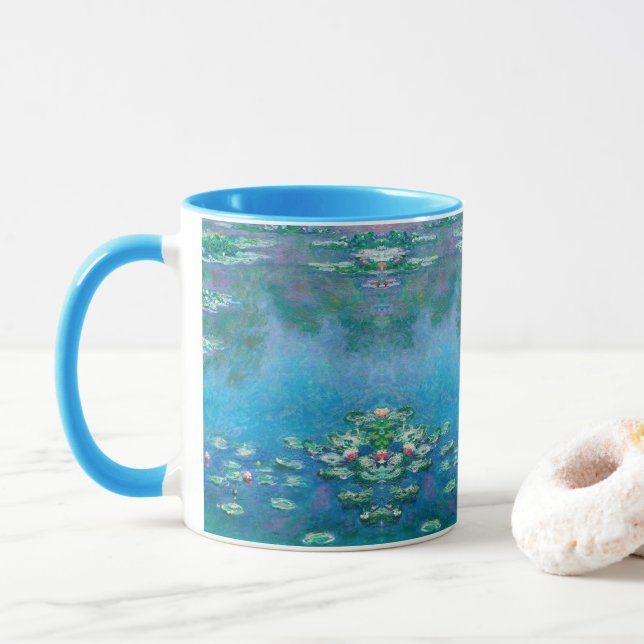 Caneca Lírios de água, Claude Monet (Com Donut)