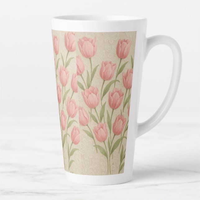 Caneca lírios e renda design  (Direita)