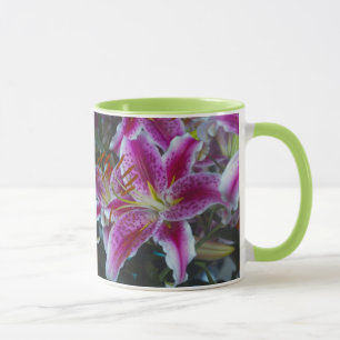 Caneca Lírios rosa & magenta do Stargazer