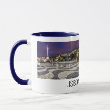 Lisboa Portugal Rossio Square Holiday Souvenir