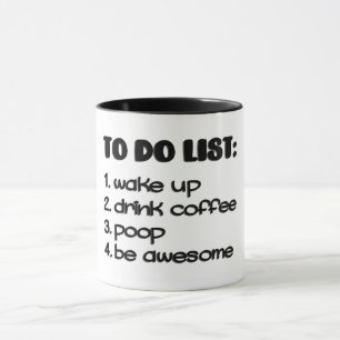 Caneca Lista de Tarefas Engraçadas