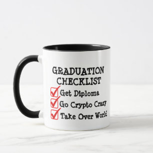 Caneca Lista de Verificação de Graduação - Present