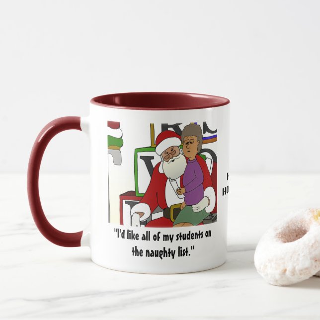 Caneca Lista travessa Combo Mug (Com Donut)