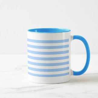 Caneca Listras Branco-Azuis