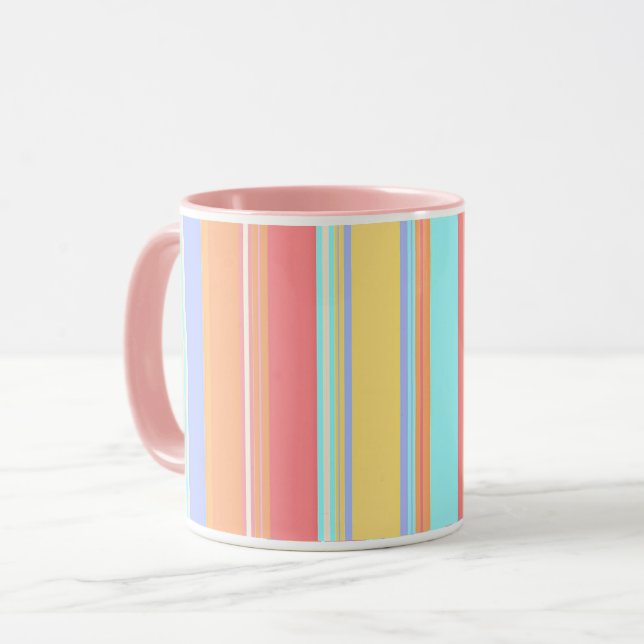 Caneca Listras de Pastel (Frente Esquerda)
