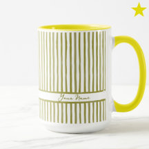 Listras Mini Aguarela Amarelo da Moda Nome Persona