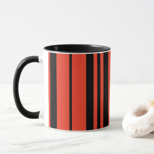 Caneca Listras Pretas Laranja