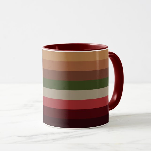 Caneca Listras Quentes de Café (Frente Esquerda)