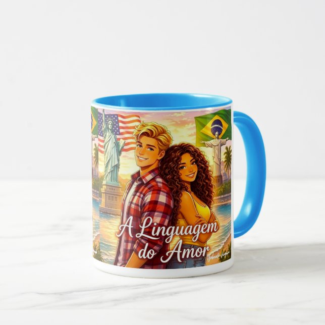 Caneca literária A linguagem do amor  (Frente Esquerda)