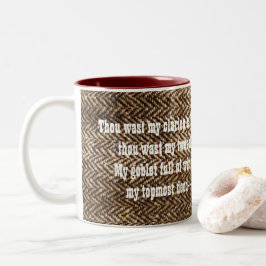 Caneca literária da mistura de lã de John Keats