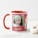 Caneca Live Laugh Love Custom Photo Mug (Com Donut)