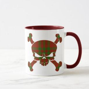 Caneca Livingstone Tartan Skull Sem Banner