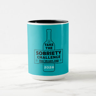 Caneca Livre de Álcool e Sóbrio