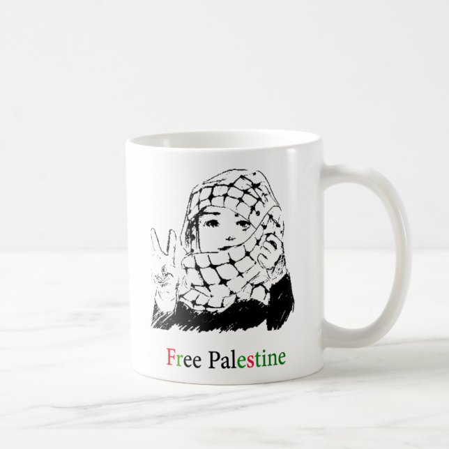Caneca livre de Palestina (Direita)