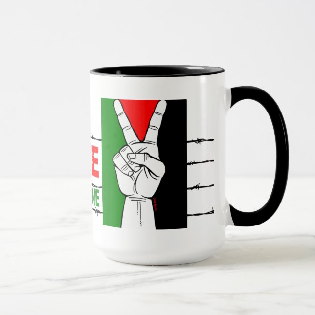 Caneca livre de Palestina (Direita)