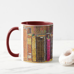 Caneca Livro Antigo de Leather-Bound Mug