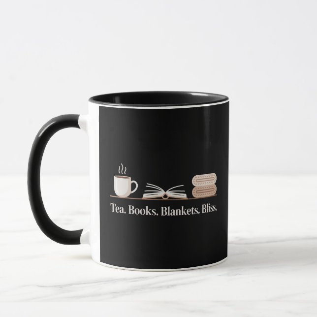 Caneca Livros De Chá Blanquetes Bliss Cozy Reader Mug (Esquerda)