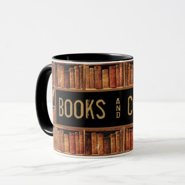 Caneca Livros e café (Frente Esquerda)