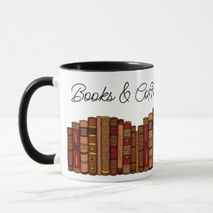 Caneca Livros e café são tudo o que preciso
