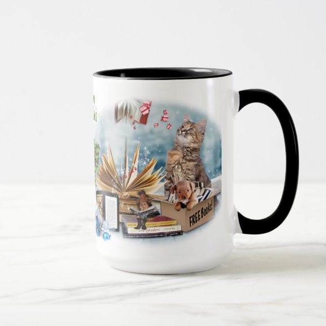 Caneca Livros gratuitos para o Natal (Direita)