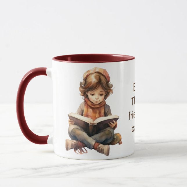 Caneca Livros, os melhores amigos que você pode ter canec (Esquerda)