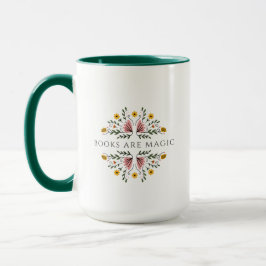 Caneca Livros são Adesivo Mágico