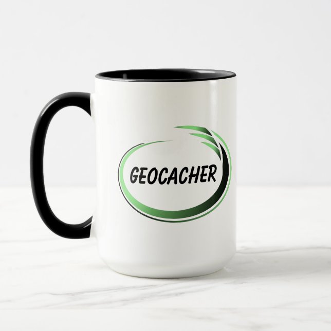 Caneca Lixeira Verde do Geocacher (Esquerda)