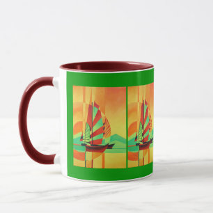 Caneca Lixo Chinês Veleja para Shore