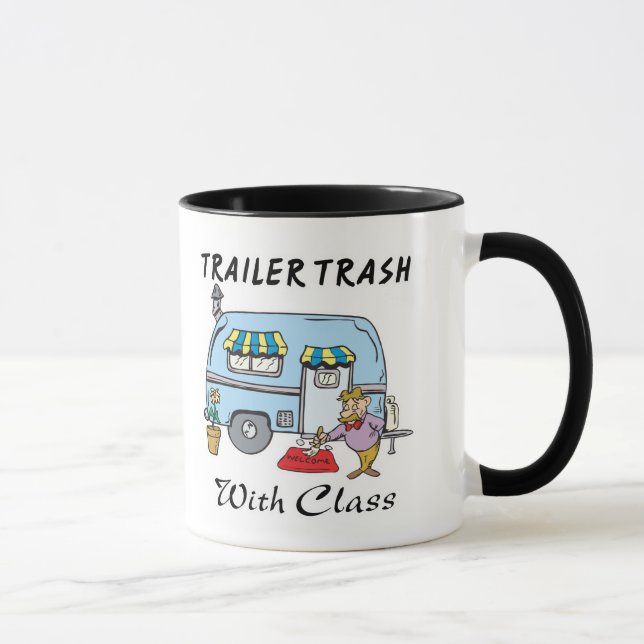 Caneca lixo de parque de trailers com classe (Direita)